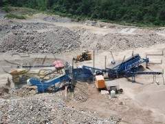 山美集团定制浙江东阳移动式建筑垃圾处理生产线