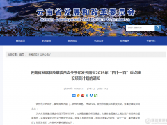5.5万亿，1033项！2019年云南省重点建设项目清单出炉！（附完整清单）