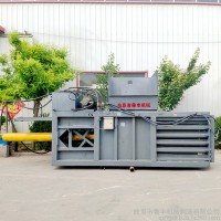 固废废品回收处理设备打包机 废纸打包机 卧式塑料瓶液压打包机